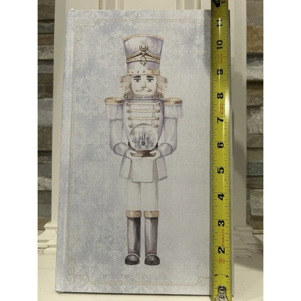 Ashland Christmas Frosted Fairytale Nutcracker Book Box Tabletop Decor 11.5x7”